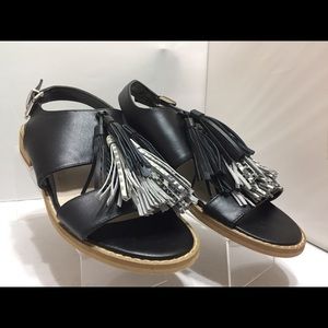 Saks Fifth Avenue “Maria” Tassel Sandals Sz 8 M